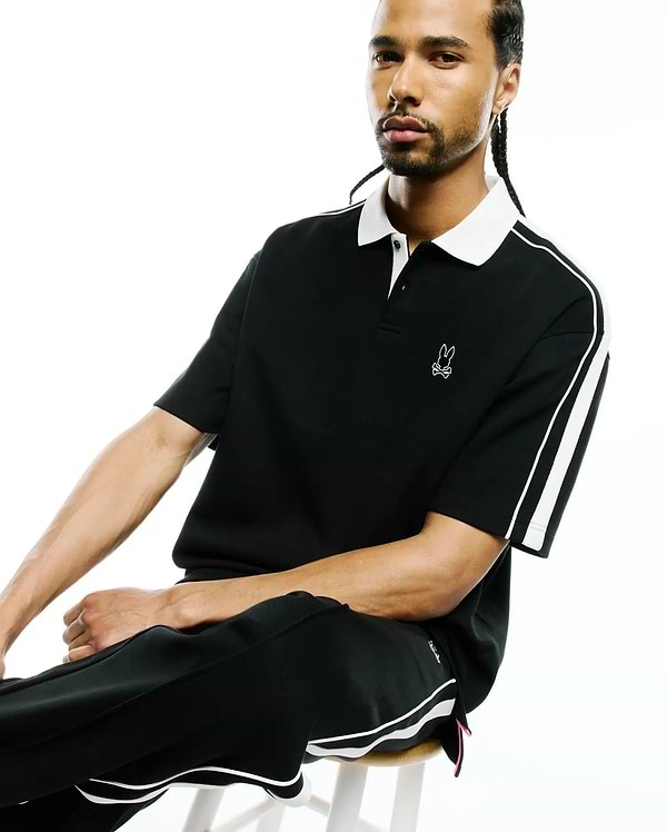MEN'S CEANO OVERSIZED PIQUE POLO view 2