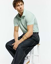 MENS TIERNAN LIGHTWEIGHT PIQUE POLO view 3