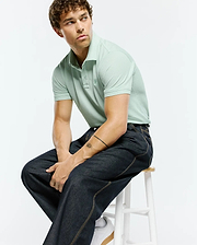 MENS TIERNAN LIGHTWEIGHT PIQUE POLO view 3