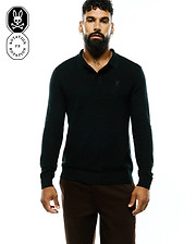 MEN'S LEROY LONG SLEEVE KNIT POLO - MT0100321