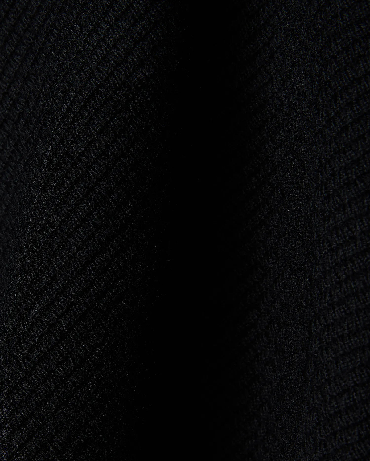 Black Mens Leroy Long Sleeve Knit Polo by Psycho Bunny, featuring a premium, subtly textured knit fabric with a refined, dense weave, perfect for sophisticated streetwear.