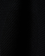 Black Mens Leroy Long Sleeve Knit Polo by Psycho Bunny, featuring a premium, subtly textured knit fabric with a refined, dense weave, perfect for sophisticated streetwear.