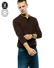POLO EN TRICOT À MANCHES LONGUES LEROY HOMMES vue 1