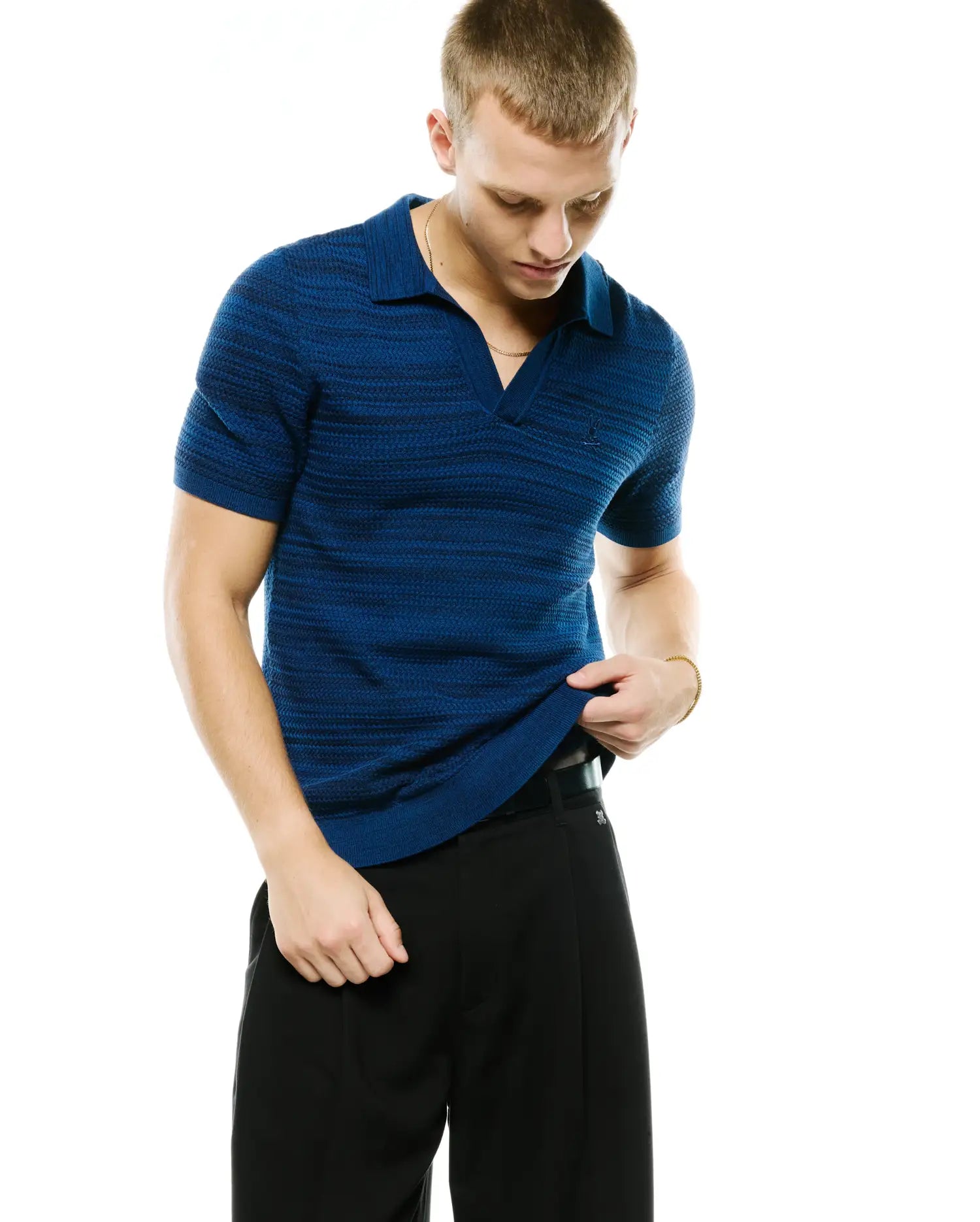 POLO EN TRICOT DEVON HOMMES vue 3