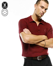 POLO EN TRICOT À TORSADES DEVON HOMMES vue 1