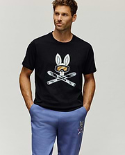 T-SHIRT À MOTIF INDIGO SKI BUNNY