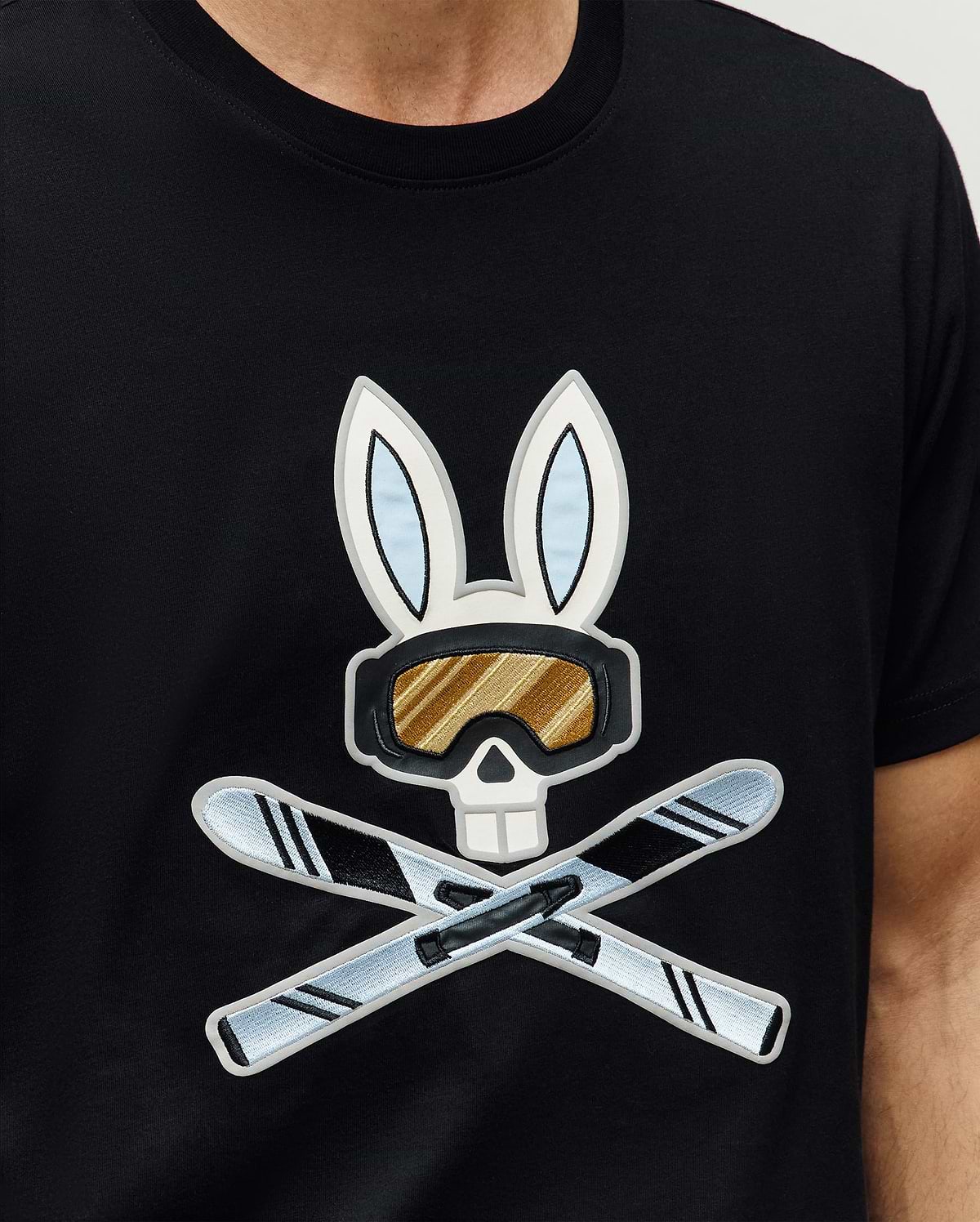 T-SHIRT À MOTIF INDIGO SKI BUNNY