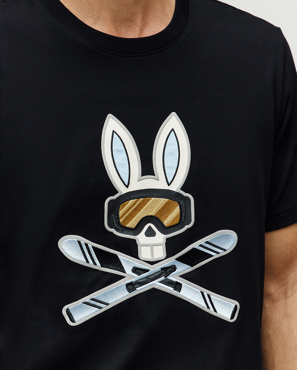 T-SHIRT À MOTIF INDIGO SKI BUNNY
