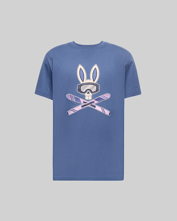 MENS INDIGO BUNNY GRAPHIC TEE view 1