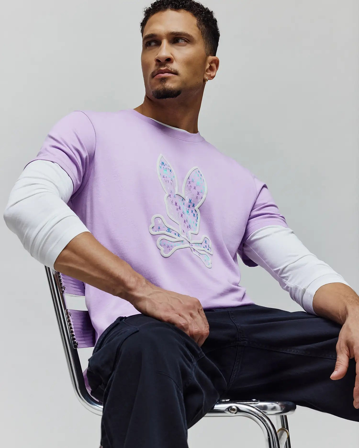 MENS NEV BUNNY GRAPHIC TEE view 3