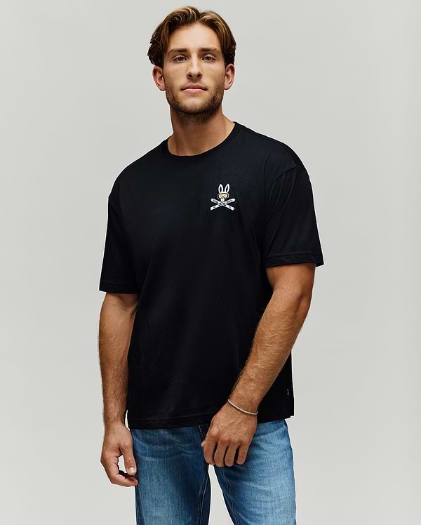 T-SHIRT INDIGO COUPE DÉCONTRACTÉE vue 2