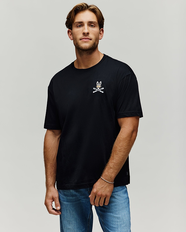 MENS INDIGO OVERSIZED FIT TEE view 2