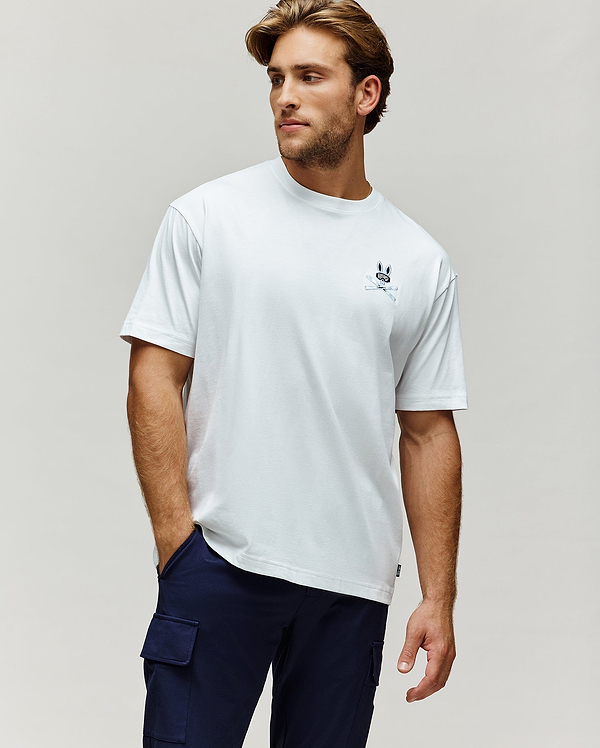 MENS INDIGO OVERSIZED FIT TEE view 2