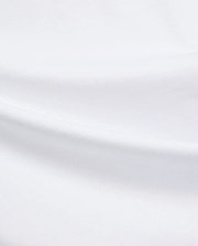 Mens Isaac Relaxed Fit Tee in crisp white, showcasing its smooth, high-quality jersey fabric texture. A versatile premium streetwear essential designed for ultimate comfort.