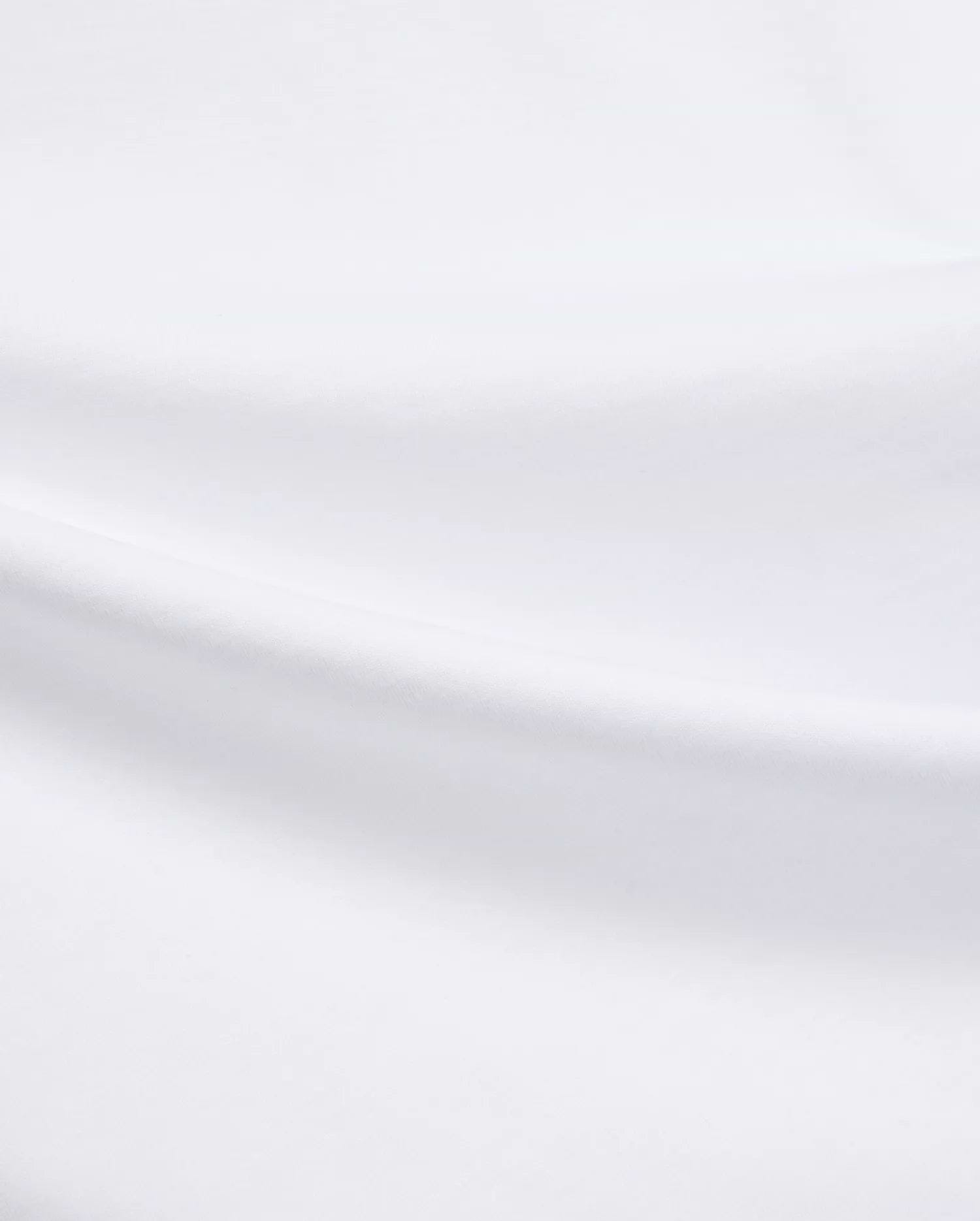 Mens Isaac Relaxed Fit Tee in crisp white, showcasing its smooth, high-quality jersey fabric texture. A versatile premium streetwear essential designed for ultimate comfort.