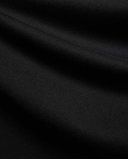 Black MENS DUNCAN RELAXED FIT TEE, a soft, premium jersey knit fabric with subtle folds, emphasizing its comfortable relaxed fit.