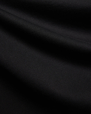 Black MENS DUNCAN RELAXED FIT TEE, a soft, premium jersey knit fabric with subtle folds, emphasizing its comfortable relaxed fit.