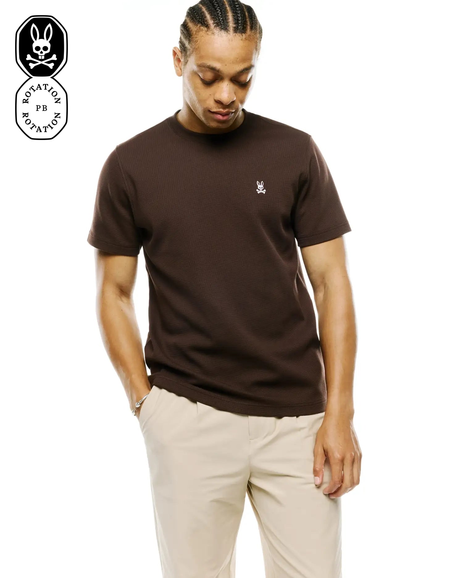 T-SHIRT EN TRICOT GAUFRÉ MAXTON HOMMES vue 1