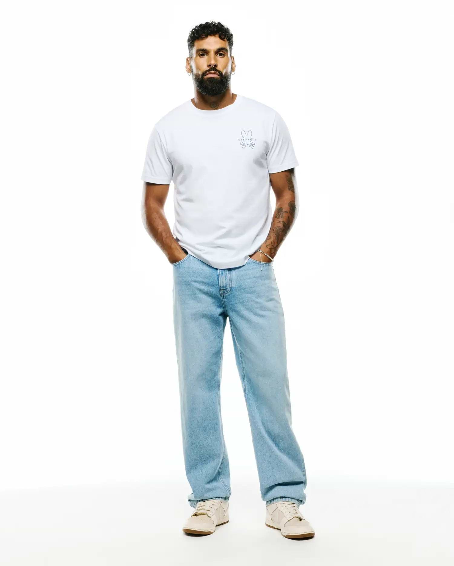 MENS PIERS PIMA COTTON BACK GRAPHIC TEE - MT0200366