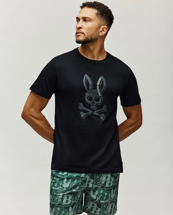 MENS SERGE EMBROIDERED BUNNY GRAPHIC TEE view 2