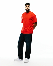 MENS GARRY JACQUARD OVERSIZED-FIT TEE view 4