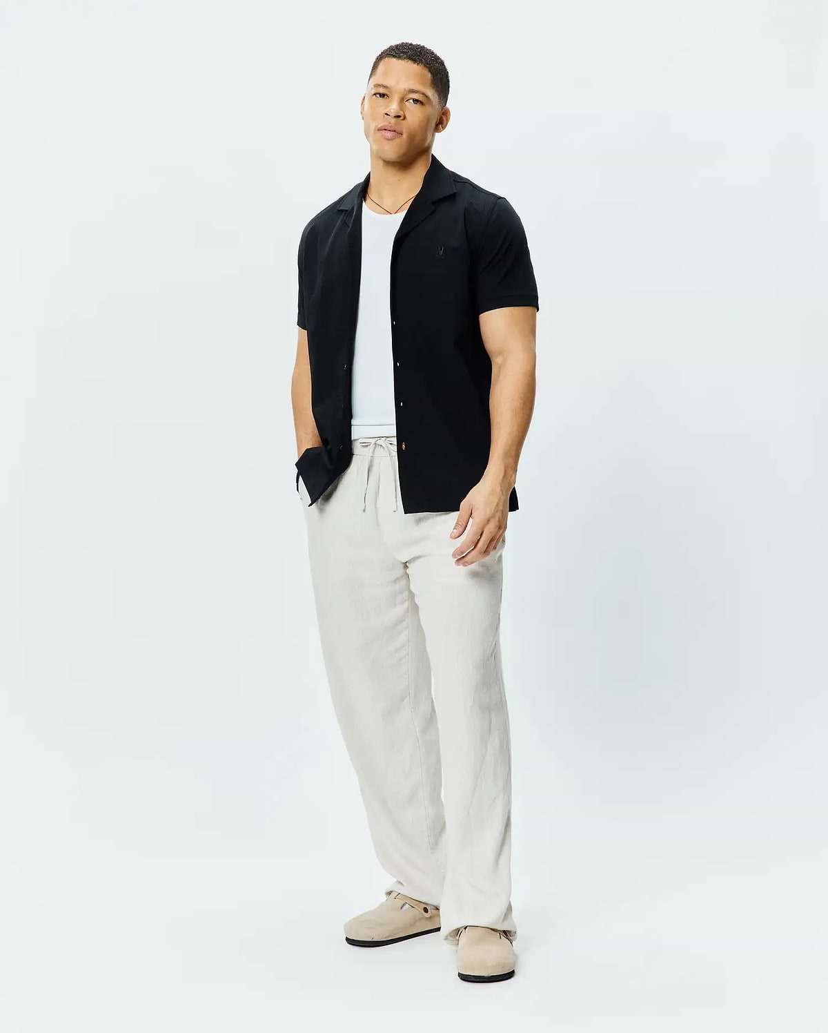 CHEMISE JAYME EN CRÉPON AVEC COL CABANA