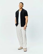 CHEMISE JAYME EN CRÉPON AVEC COL CABANA