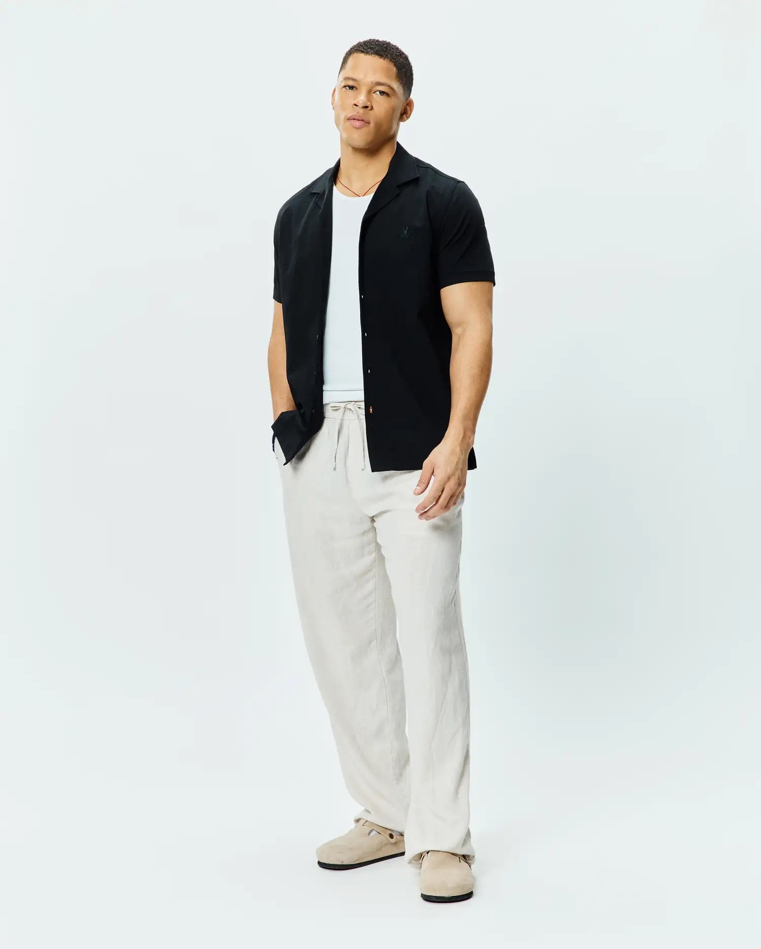 CHEMISE JAYME EN CRÉPON AVEC COL CABANA