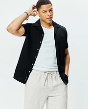 CHEMISE JAYME EN CRÉPON AVEC COL CABANA