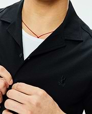 CHEMISE JAYME EN CRÉPON AVEC COL CABANA