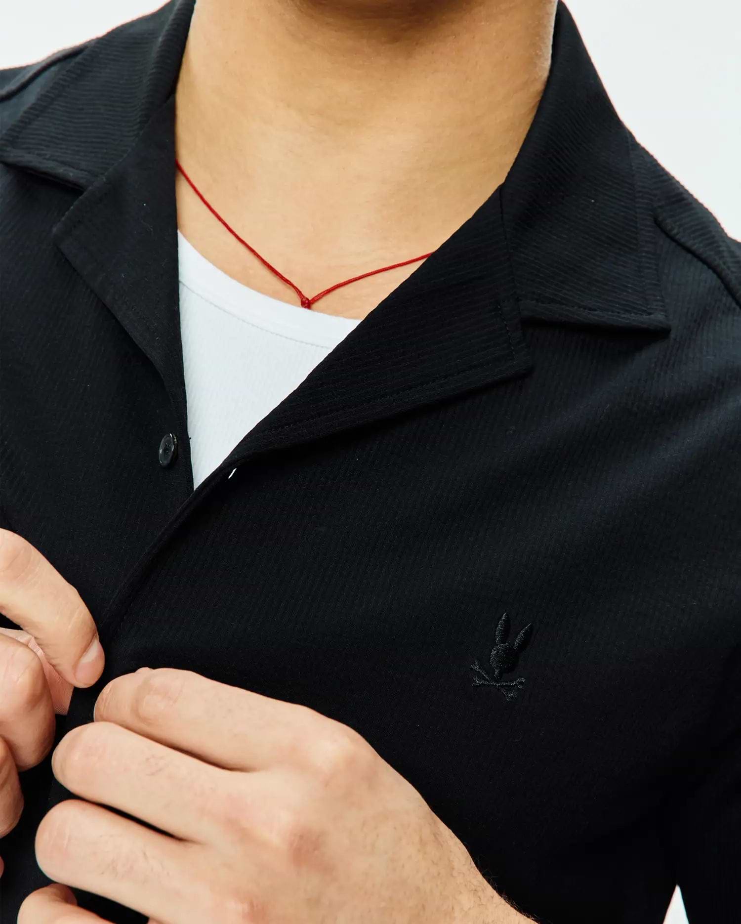 CHEMISE JAYME EN CRÉPON AVEC COL CABANA