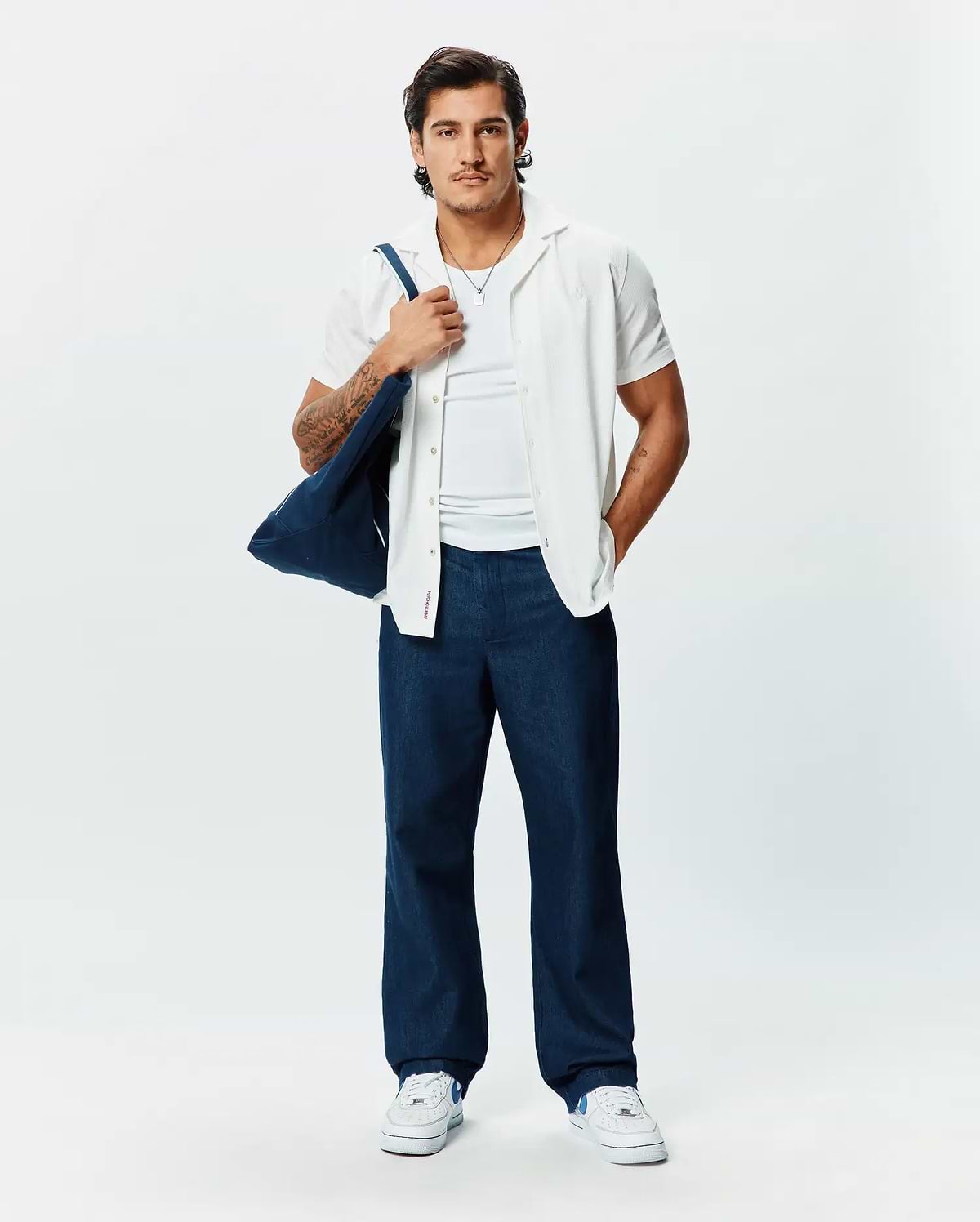 CHEMISE JAYME EN CRÉPON AVEC COL CABANA