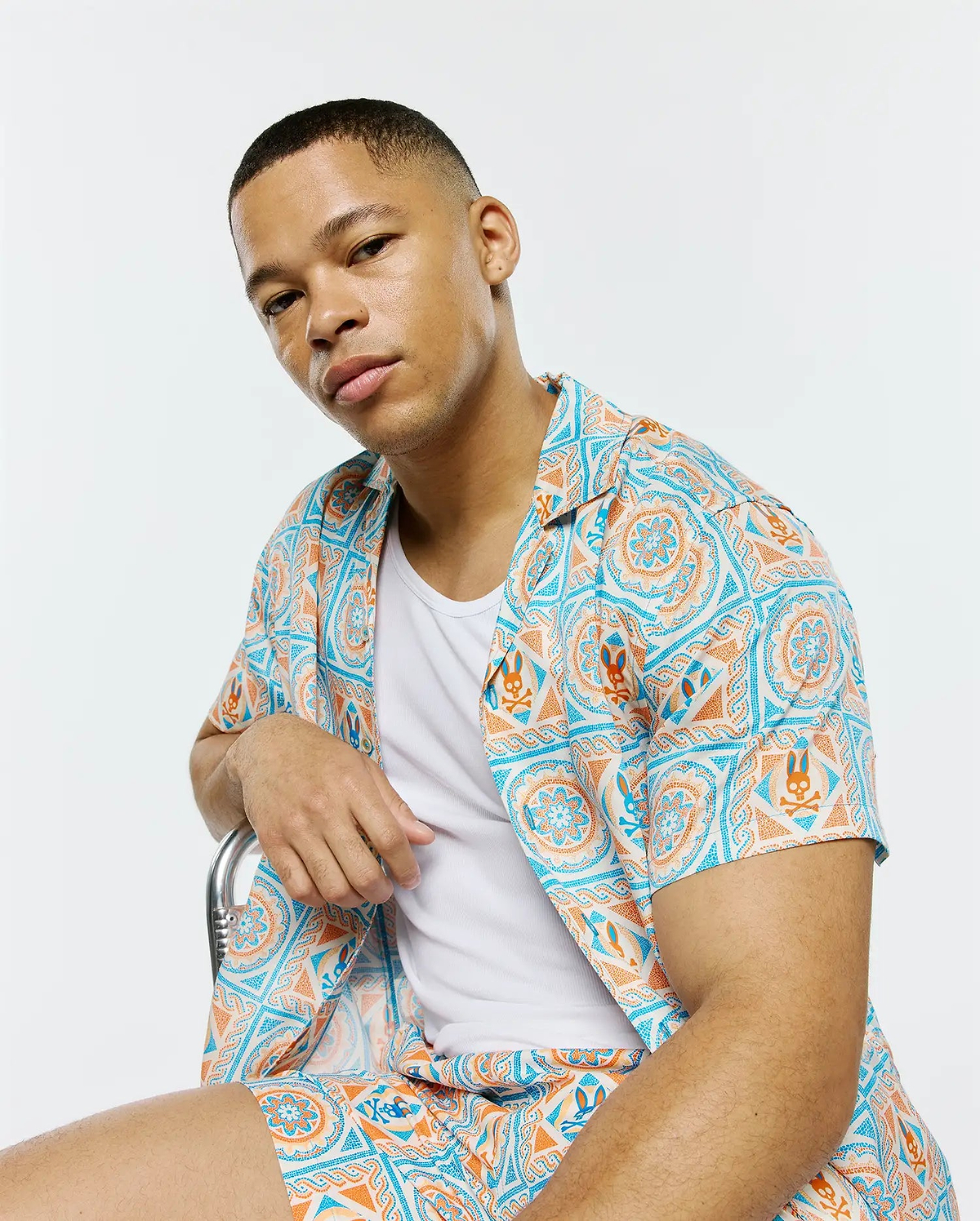 CHEMISE EN TENCEL FRANK HOMMES
