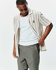 MENS TATUM CROCHET SHIRT - MT0300219
