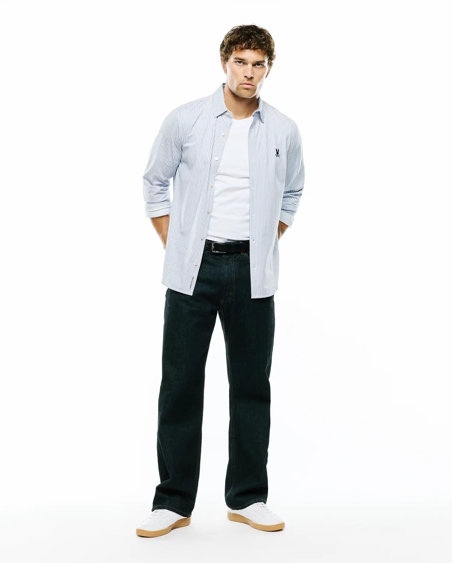 MEN'S JIM PIMA STRIPE KNIT SHIRT - MT0300267