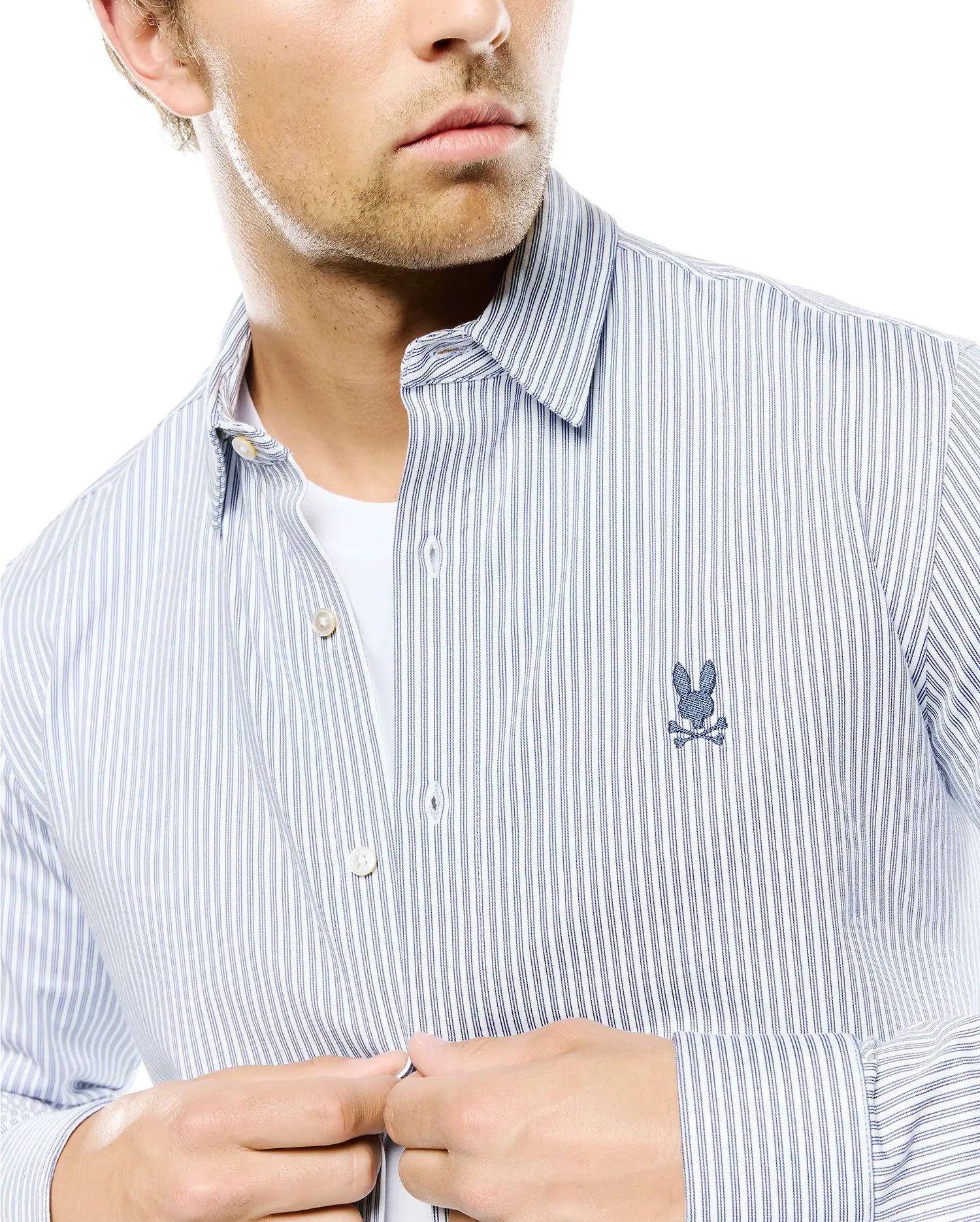 MEN'S JIM PIMA STRIPE KNIT SHIRT - MT0300267