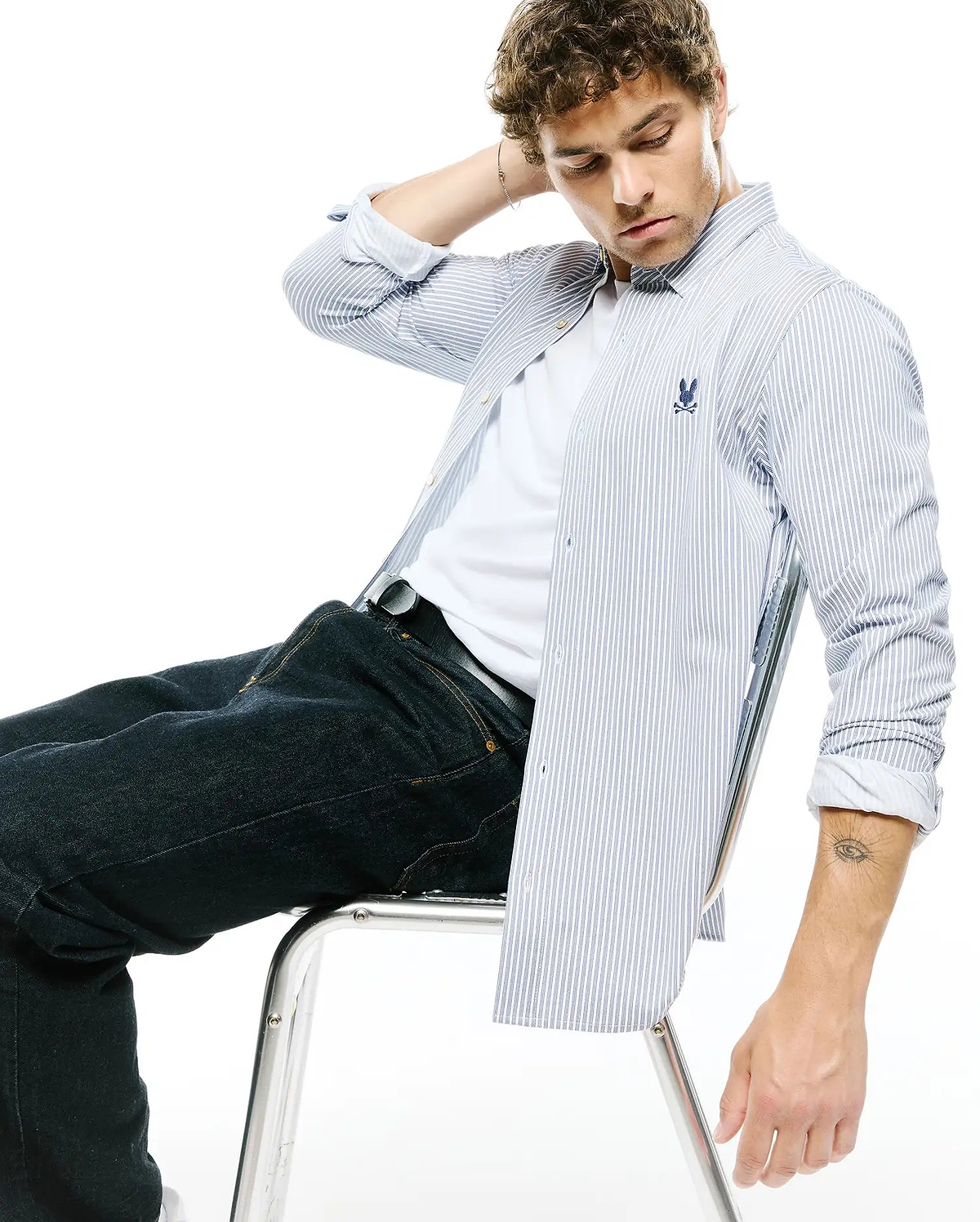MEN'S JIM PIMA STRIPE KNIT SHIRT - MT0300267