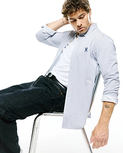 MEN'S JIM PIMA STRIPE KNIT SHIRT - MT0300267