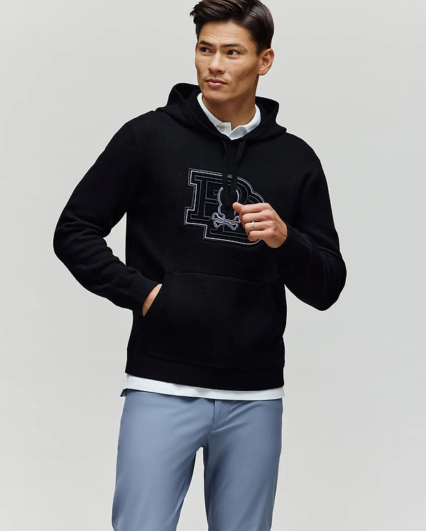 MENS MARLON TEXTURE STITCH HOODIE view 1