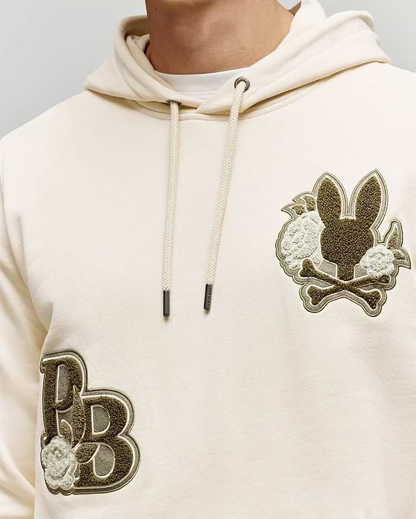 KANGOUROU AUGUSTE AVEC ÉCUSSON FLORAL EN CHENILLE vue 2