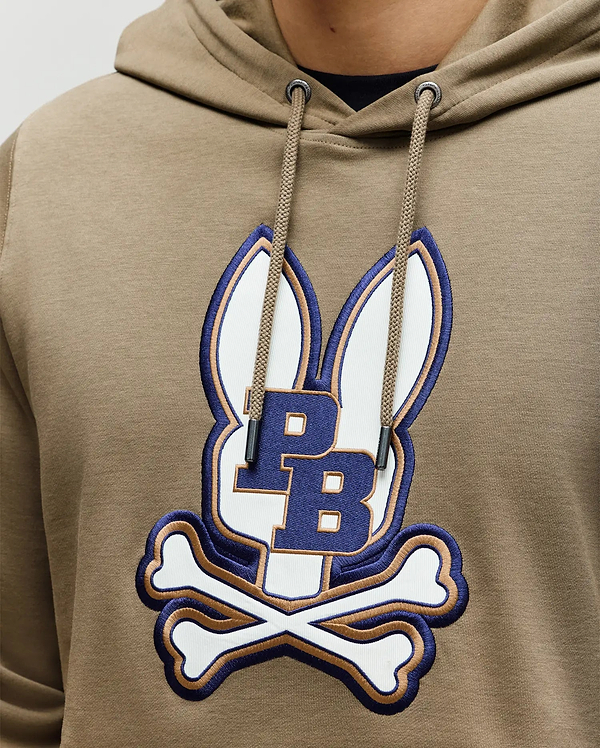 MENS WADE CORD PATCH HOODIE view 2