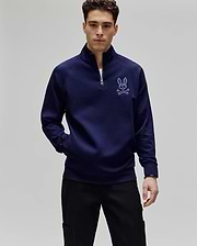 CHANDAIL TATE BRODÉ CHENILLE 1/4 ZIPPÉ