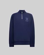 CHANDAIL TATE BRODÉ CHENILLE 1/4 ZIPPÉ