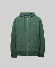 MENS KENDRICK DOUBLE KNIT JACQUARD ZIP TEXTURED HOODIE - MT0500149