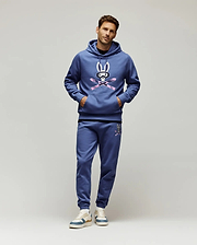MENS INDIGO SKI BUNNY HOODIE - MT0500150