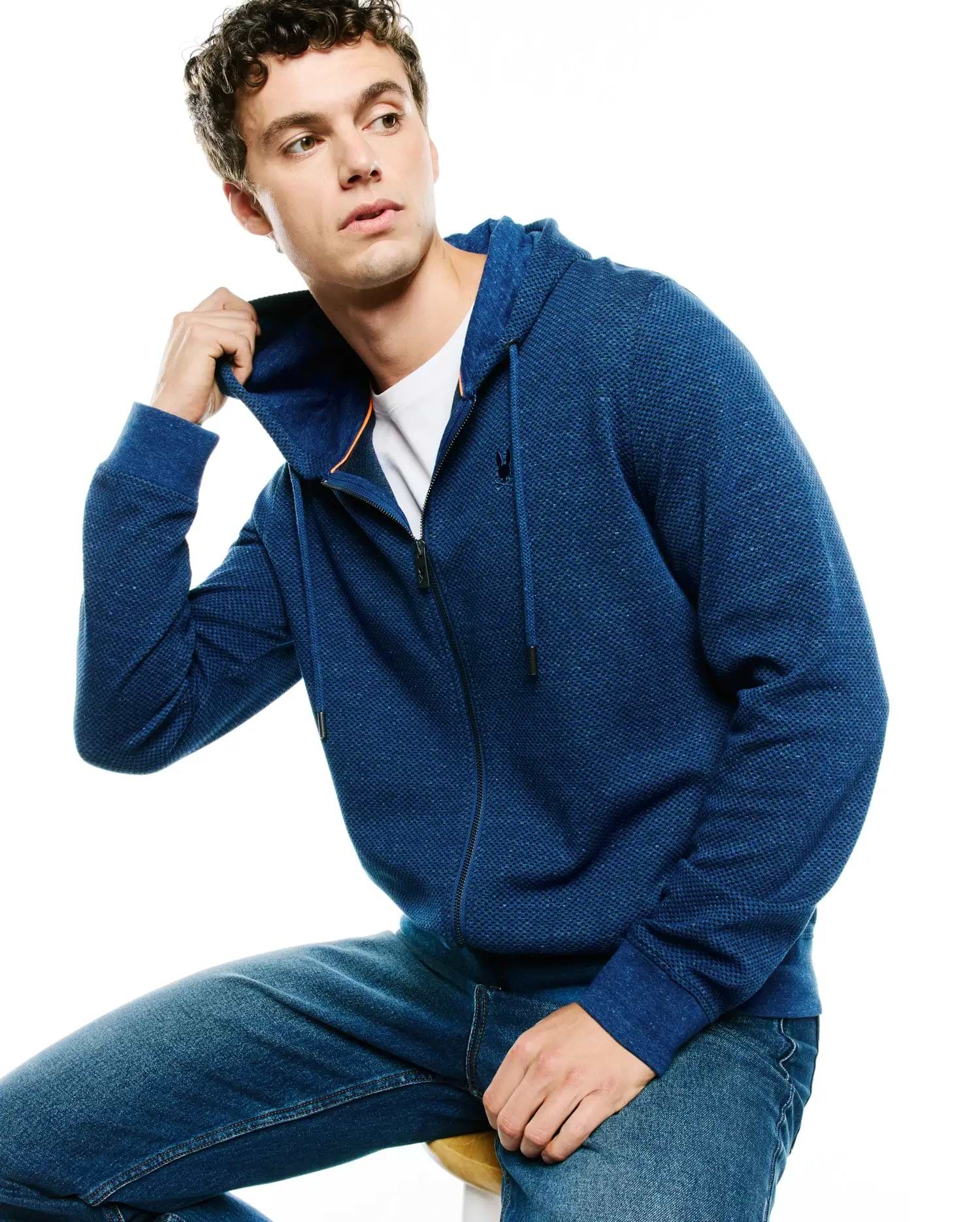 MEN'S MARC TEXTURED ZIP HOODIE - MT0500199