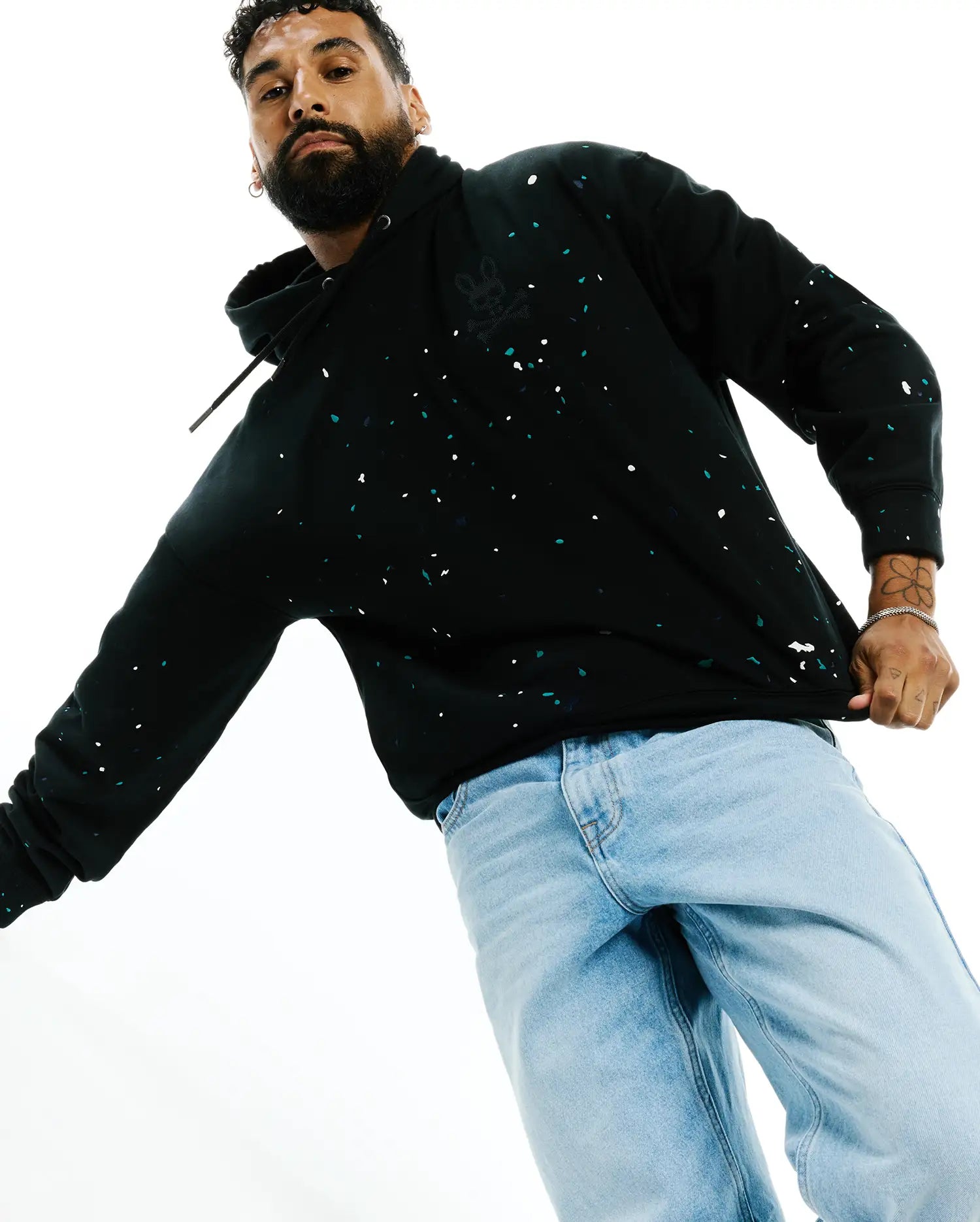 MEN'S MALCOLM SPLATTER HOODIE view 4