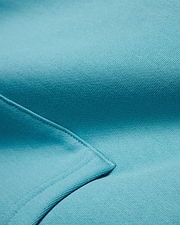 Men's Terrence Fleece Hoodie in vibrant aqua teal, featuring a luxurious soft fleece texture and precise seam stitching, embodying premium streetwear style. (6)
