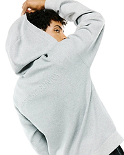 Mens Jonathan Zip Hoodie in heather grey, featuring a relaxed fit and soft french terry fabric. Large embossed PSYCHO BUNNY text is prominently displayed on the upper back. (2)