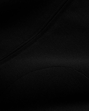 Men's Jacques Pique Track Jacket, a premium black garment crafted from a distinctive pique knit fabric, showcasing its refined texture and precise stitching for a sophisticated streetwear aesthetic. (6)